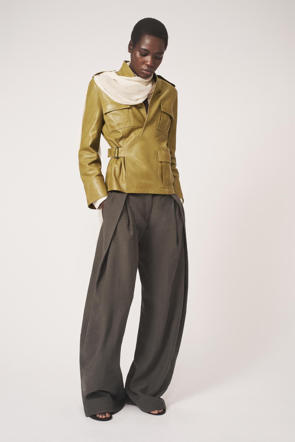 Куртка из 100% кожи - предмет zara woman