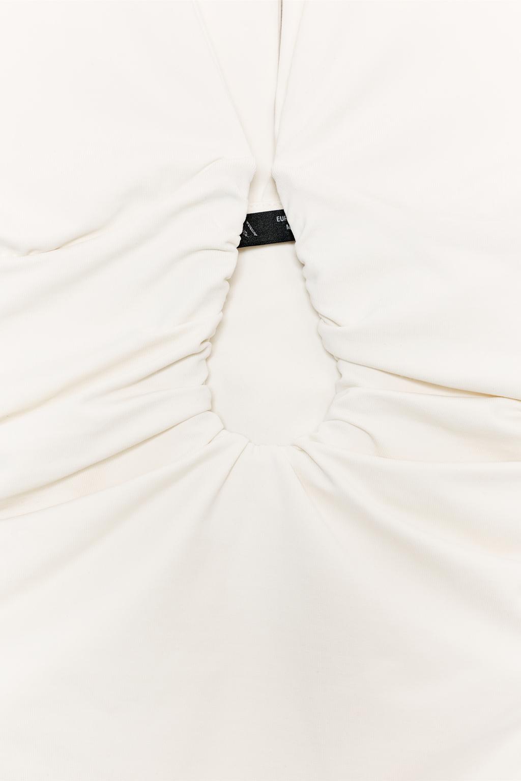 БОДИ ИЗ ПОЛИАМИДА С ДРАПИРОВКОЙ