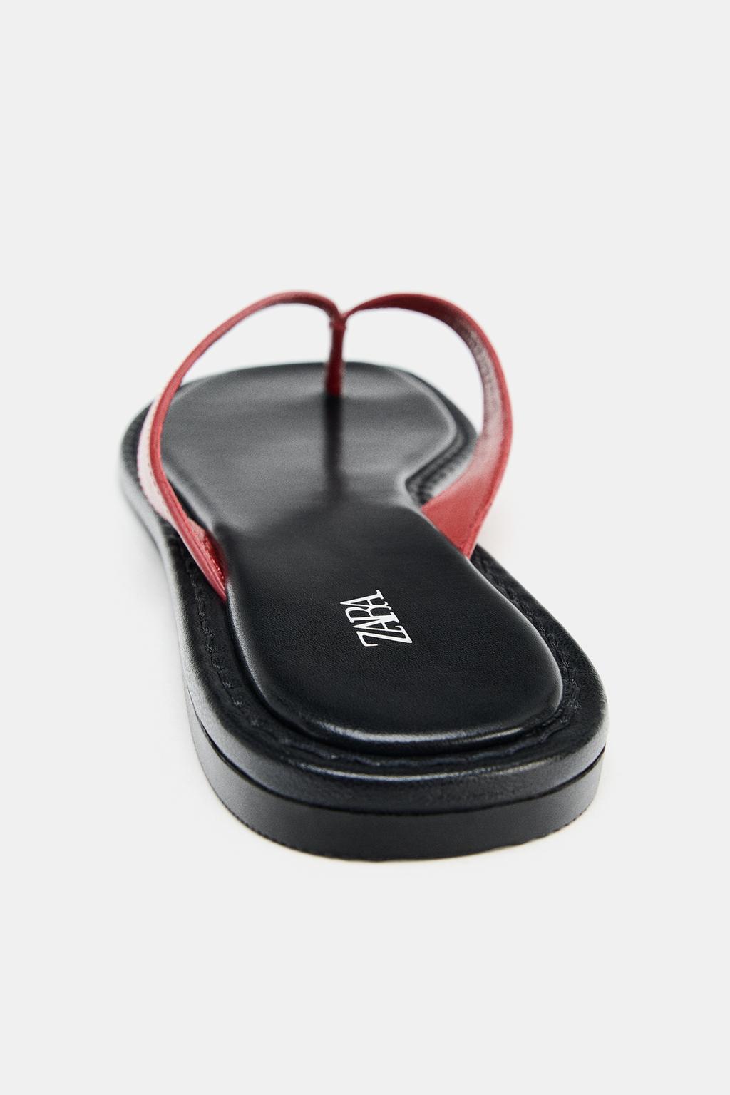 КОЖАНЫЕ САНДАЛИИ С КОНТРАСТНЫМИ ЭЛЕМЕНТАМИ