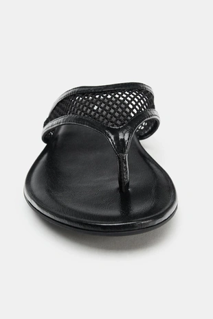 Сандалии на плоской подошве с сеткой- Заказать в России