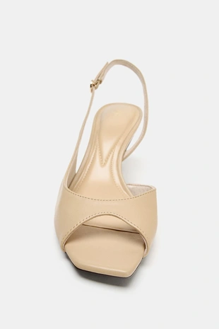 Сандалии на асимметричном каблуке- Заказать в России