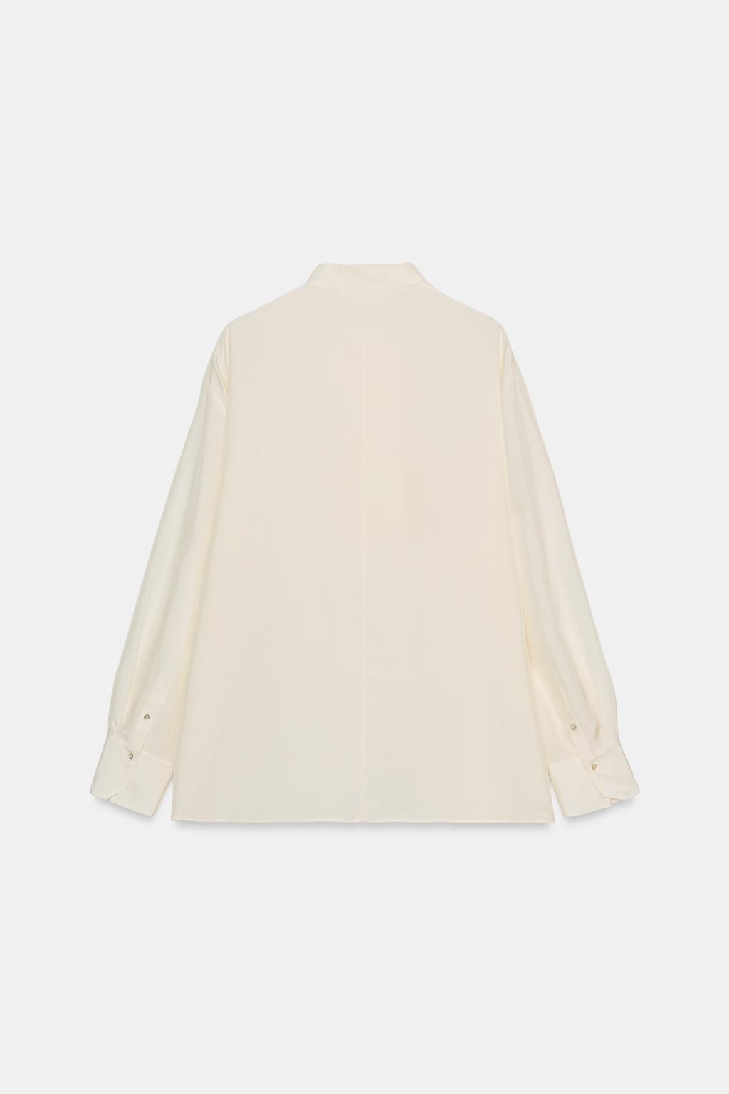 РУБАШКА ИЗ 100% ШЕЛКА — ZW COLLECTION