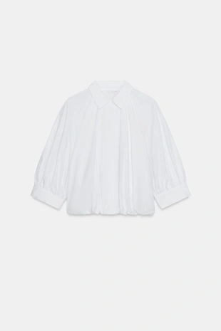 Рубашка с объемными рукавами ZW COLLECTION- Заказать в России