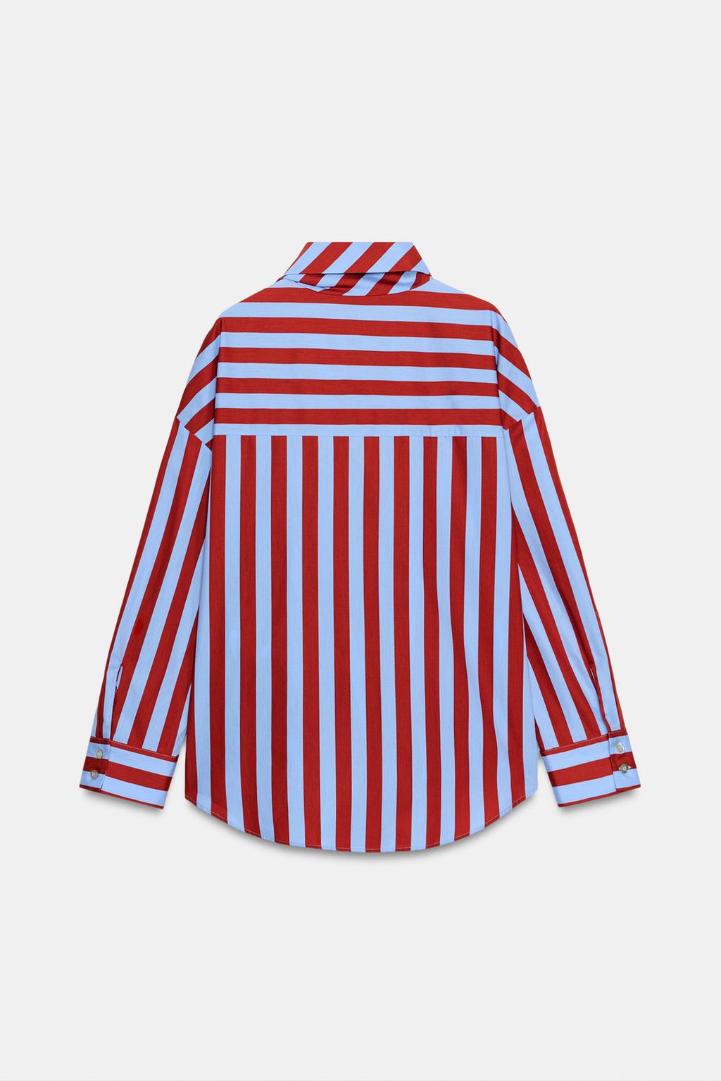 РУБАШКА В ПОЛОСКУ С БАНТОМ