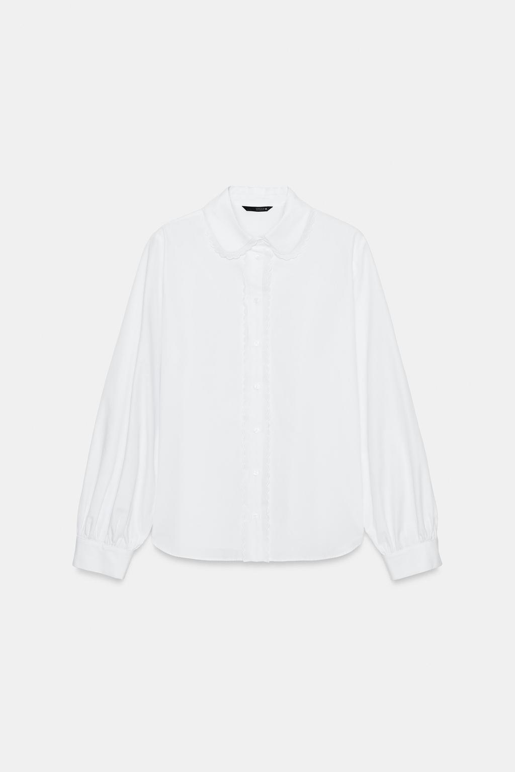 РУБАШКА С БОЛЬШИМ ОТЛОЖНЫМ ВОРОТНИКОМ