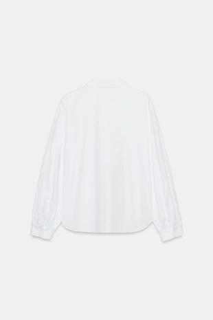 Рубашка с большим отложным воротником- Заказать в России