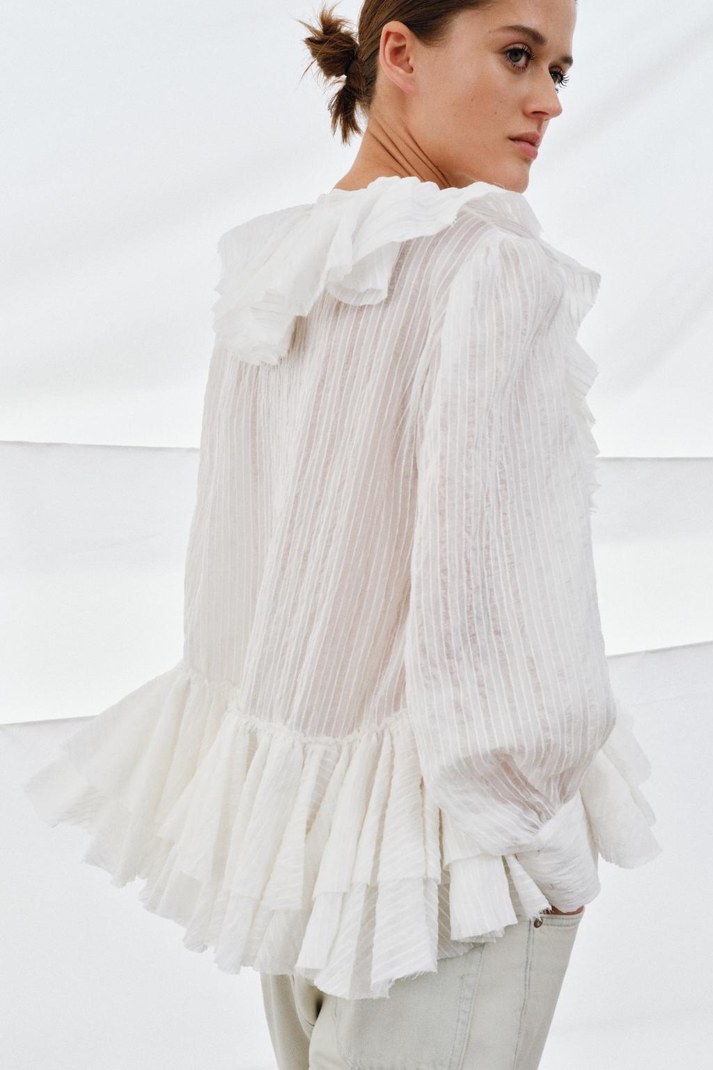 РУБАШКА С ВОЛАНАМИ ZW COLLECTION