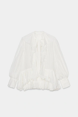 Рубашка с воланами ZW COLLECTION- Заказать в России