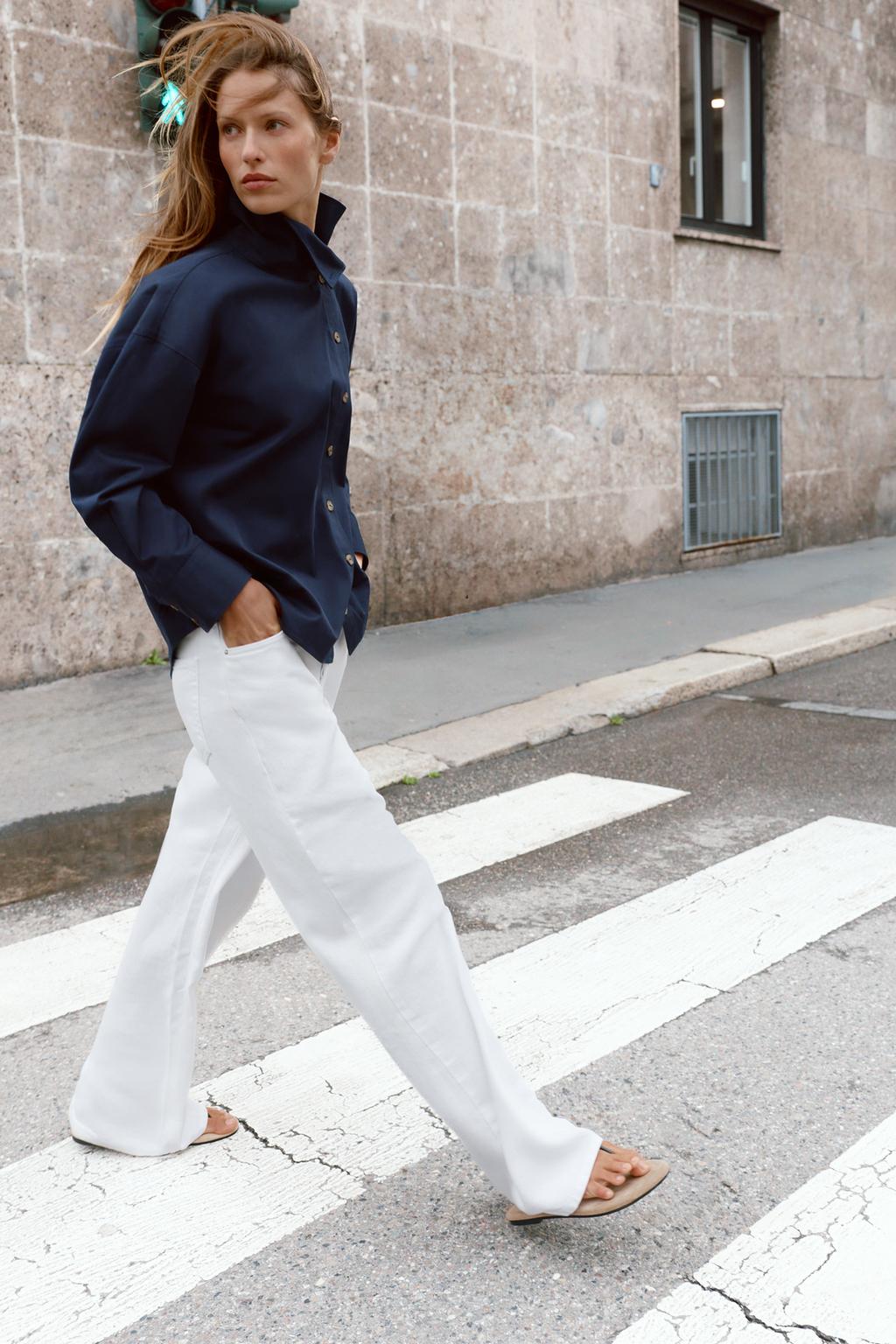 РУБАШКА С ВЫСОКИМ ВОРОТНИКОМ