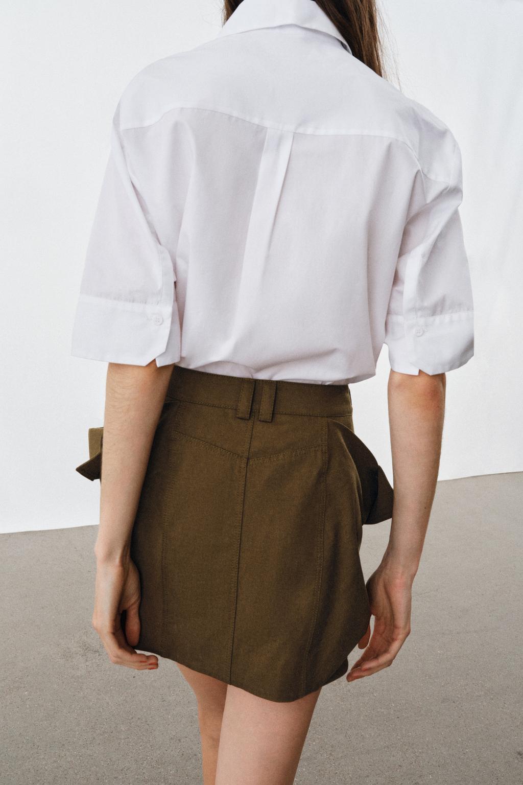 РУБАШКА ИЗ ПОПЛИНА С ПЛАНКОЙ — ZW COLLECTION