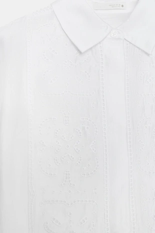 Струящаяся рубашка с вышивкой — ZW COLLECTION- Заказать в России