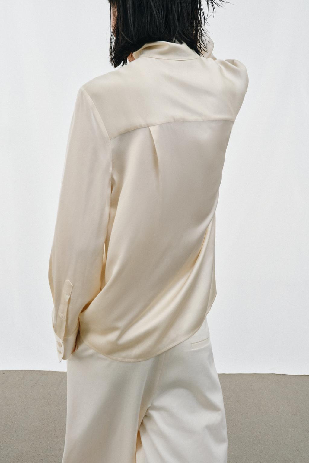 СВОБОДНАЯ РУБАШКА ИЗ АТЛАСА — ZW COLLECTION