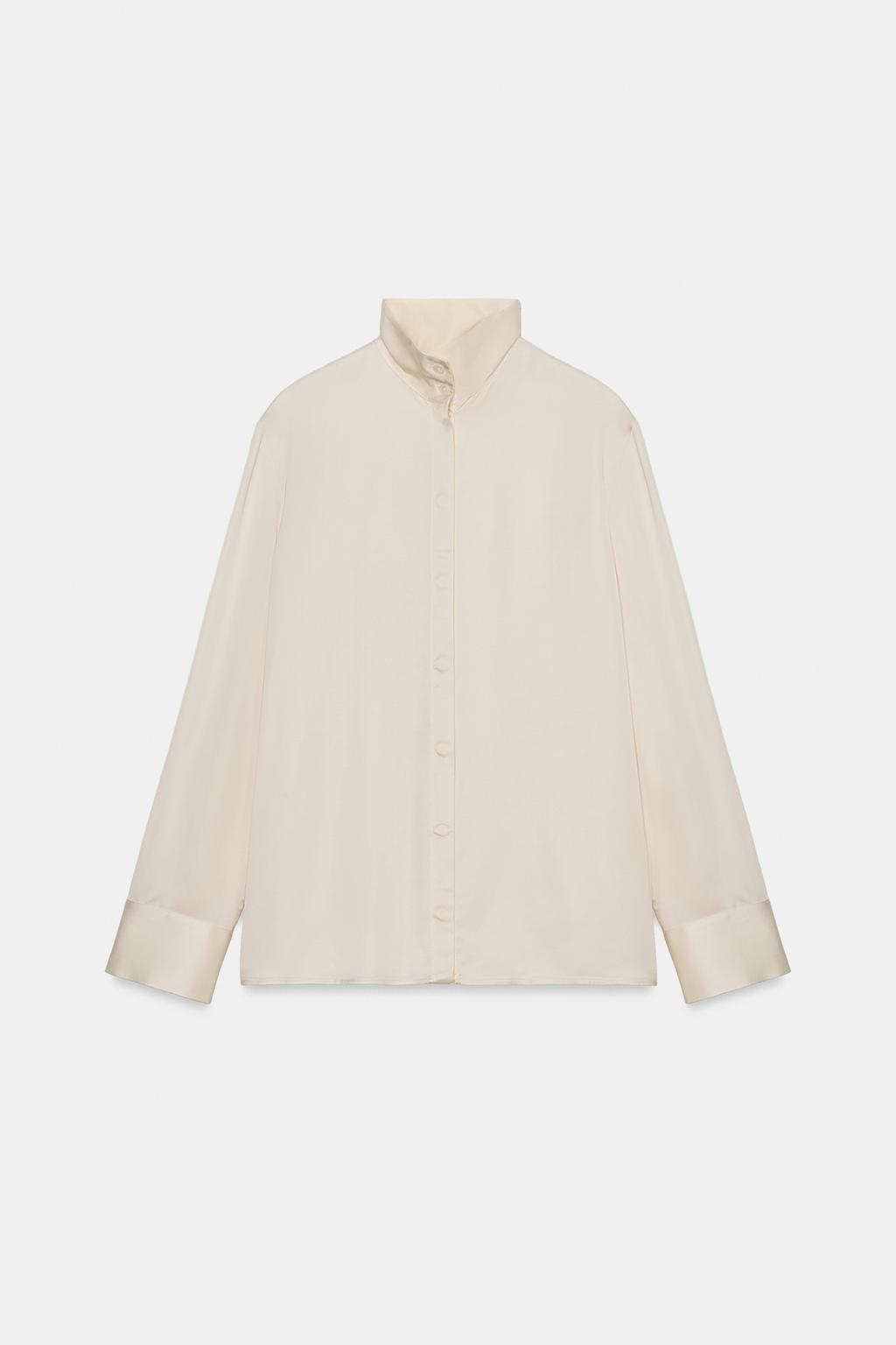 СВОБОДНАЯ РУБАШКА ИЗ АТЛАСА — ZW COLLECTION