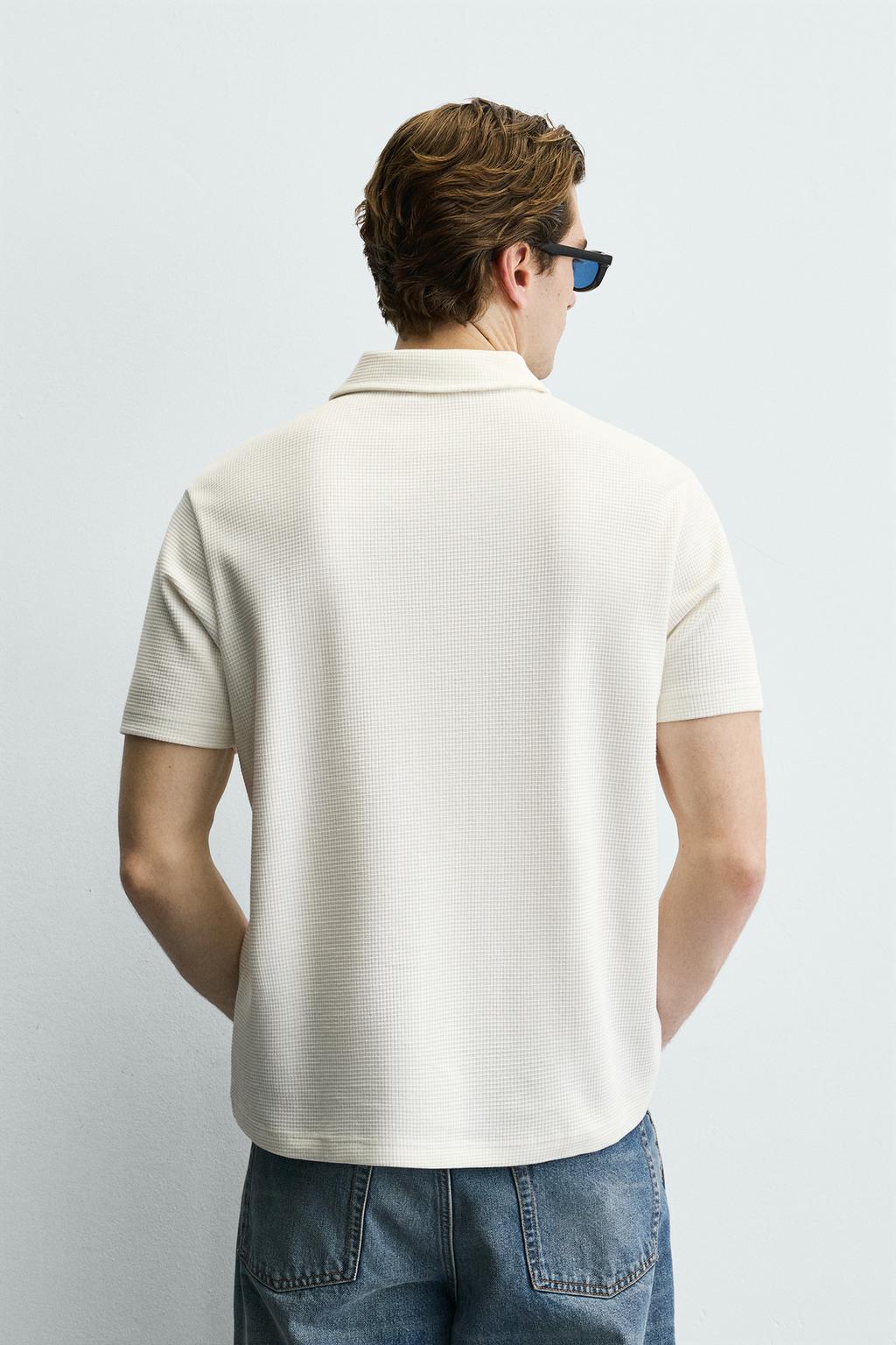 ПОЛО ИЗ ВАФЕЛЬНОГО ТРИКОТАЖА