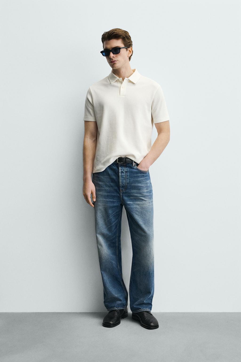 ПОЛО ИЗ ВАФЕЛЬНОГО ТРИКОТАЖА