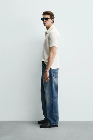 Поло из вафельного трикотажа- Заказать в России