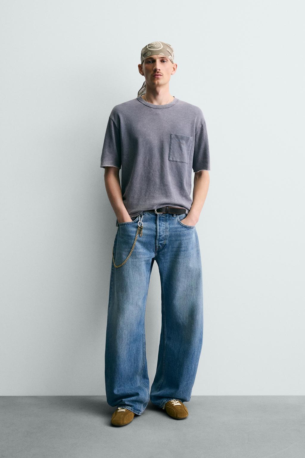 ФУТБОЛКА RELAXED FIT С ЭФФЕКТОМ ПОТЕРТОСТИ