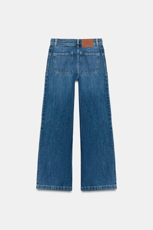 Джинсы Z1975 кюлоты с высокой посадкой и отстрочкой- Заказать в России