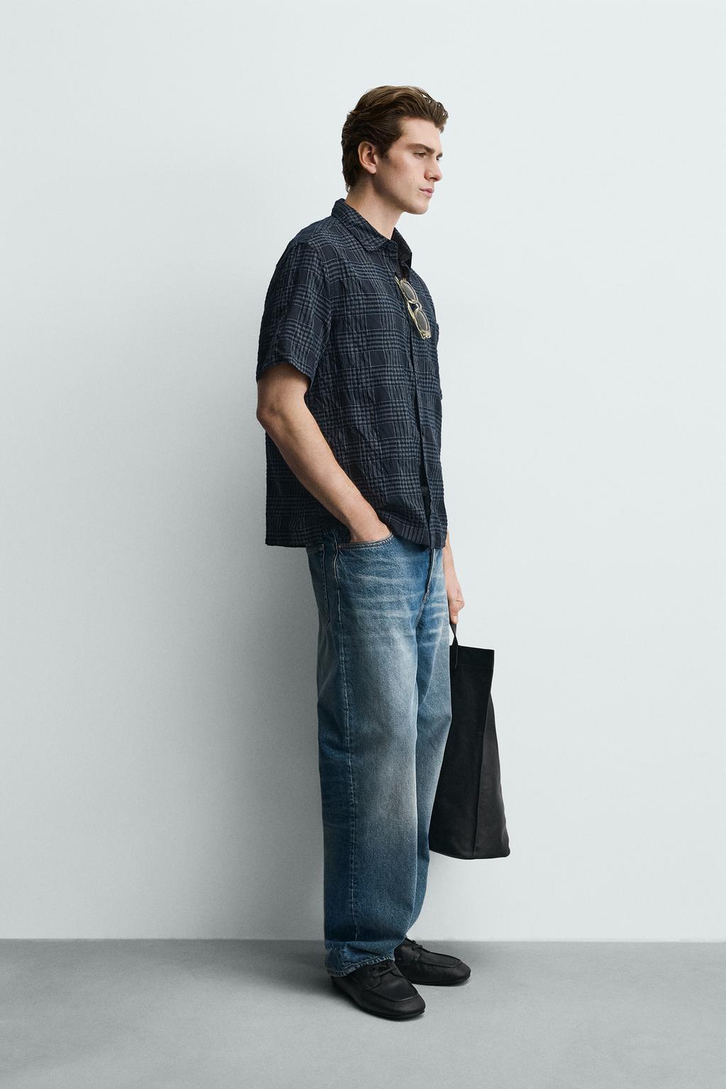 Рубашка в клетку с регулярной посадкой