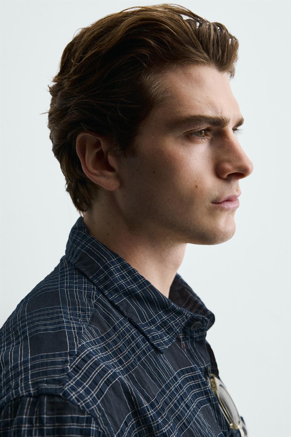 Рубашка в клетку с регулярной посадкой