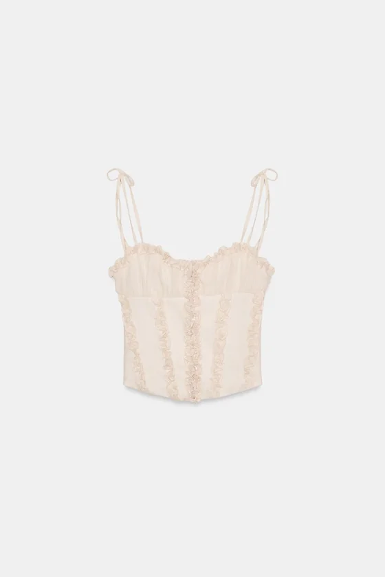 ТОП-КОРСЕТ С ВОЛАНАМИ