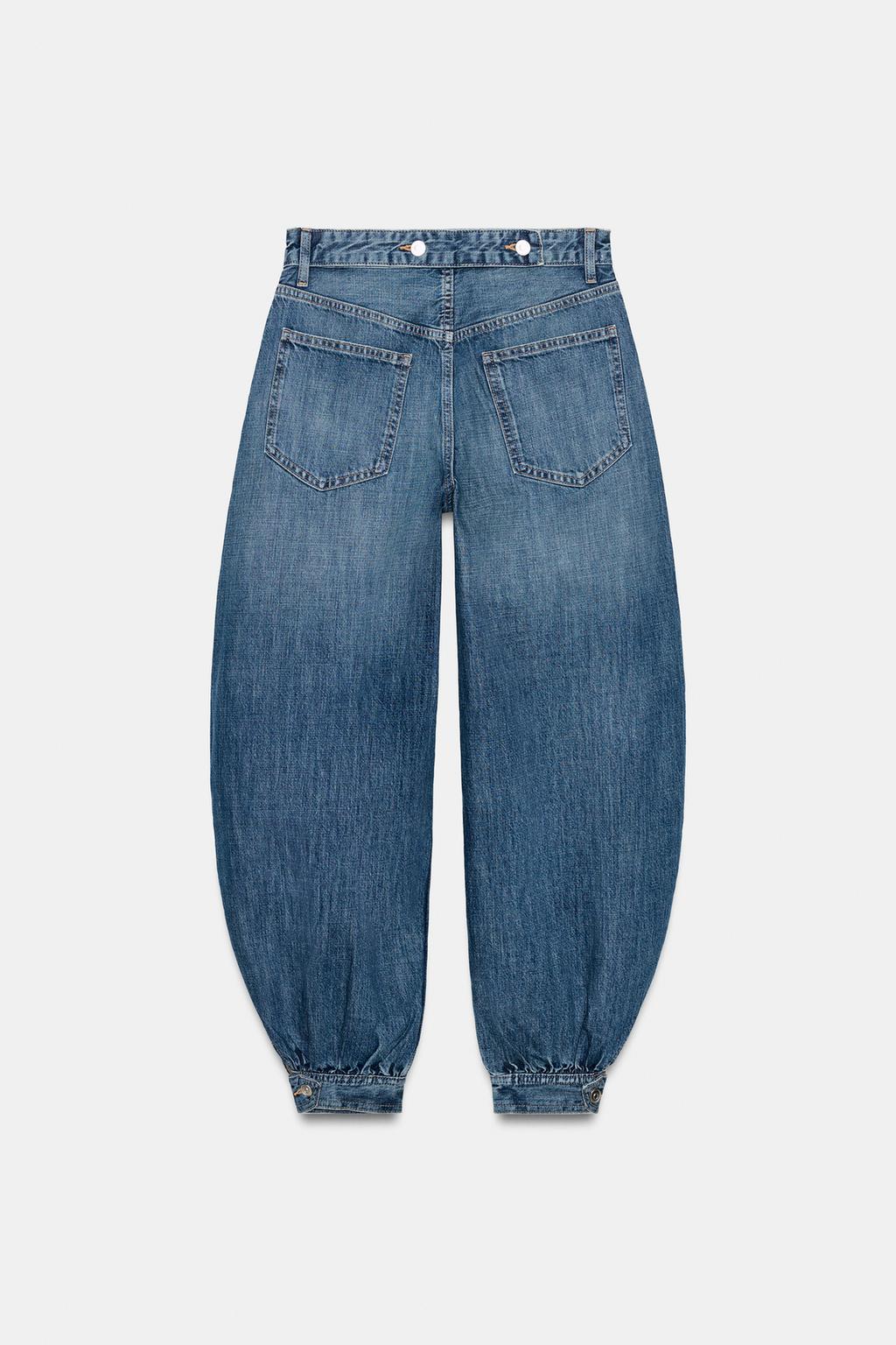 ДЖИНСЫ TRF BALLON СО СРЕДНЕЙ ПОСАДКОЙ И ПЕТЛЕЙ