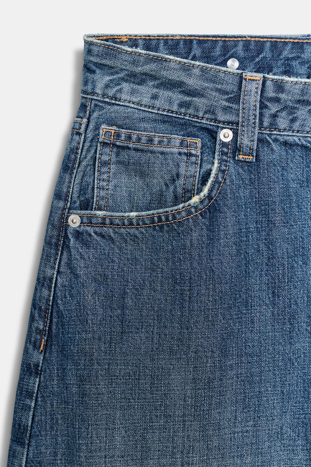 ДЖИНСЫ TRF BALLON СО СРЕДНЕЙ ПОСАДКОЙ И ПЕТЛЕЙ