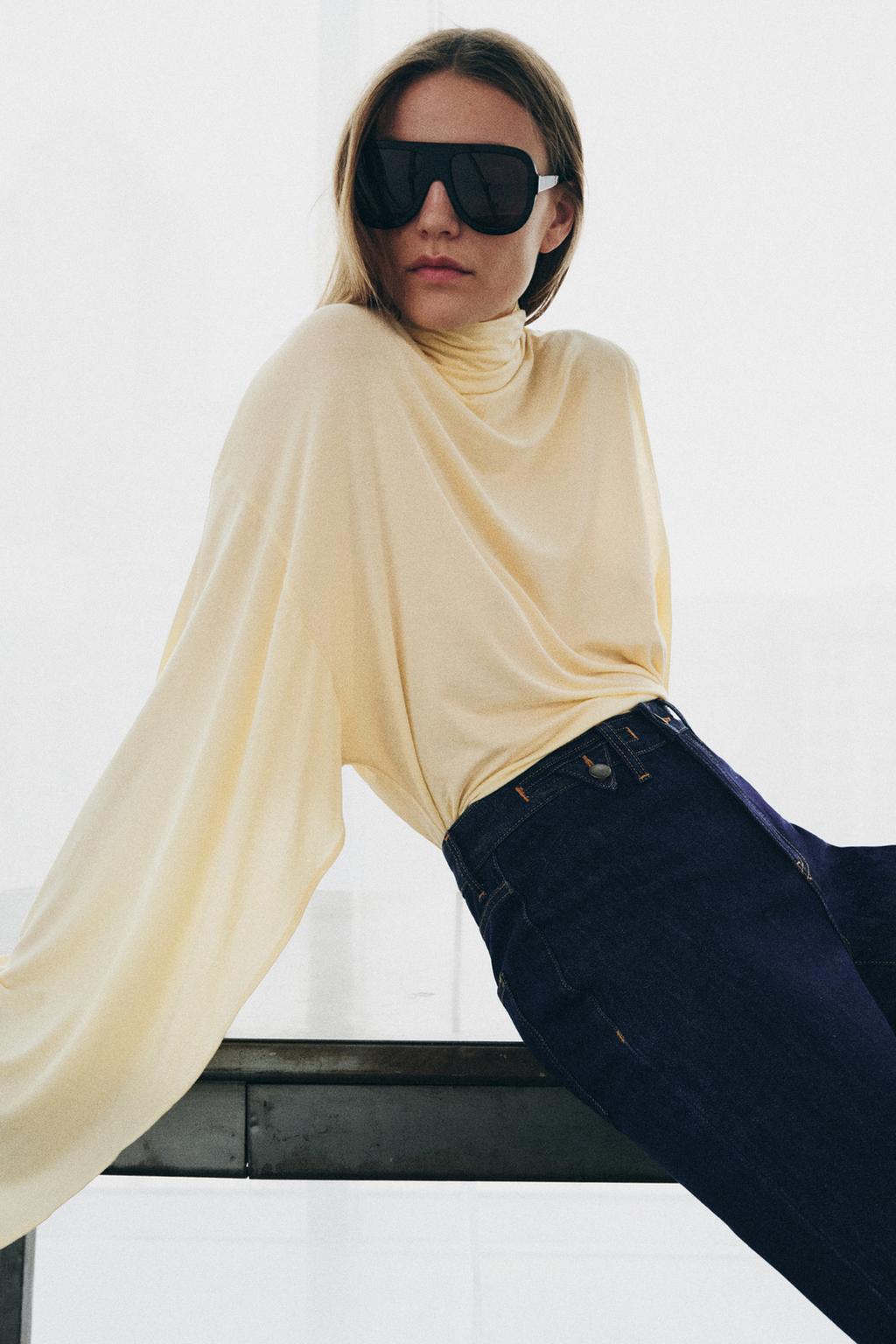 ДЖИНСЫ FLARE С ВЫСОКОЙ ПОСАДКОЙ — ZW COLLECTION