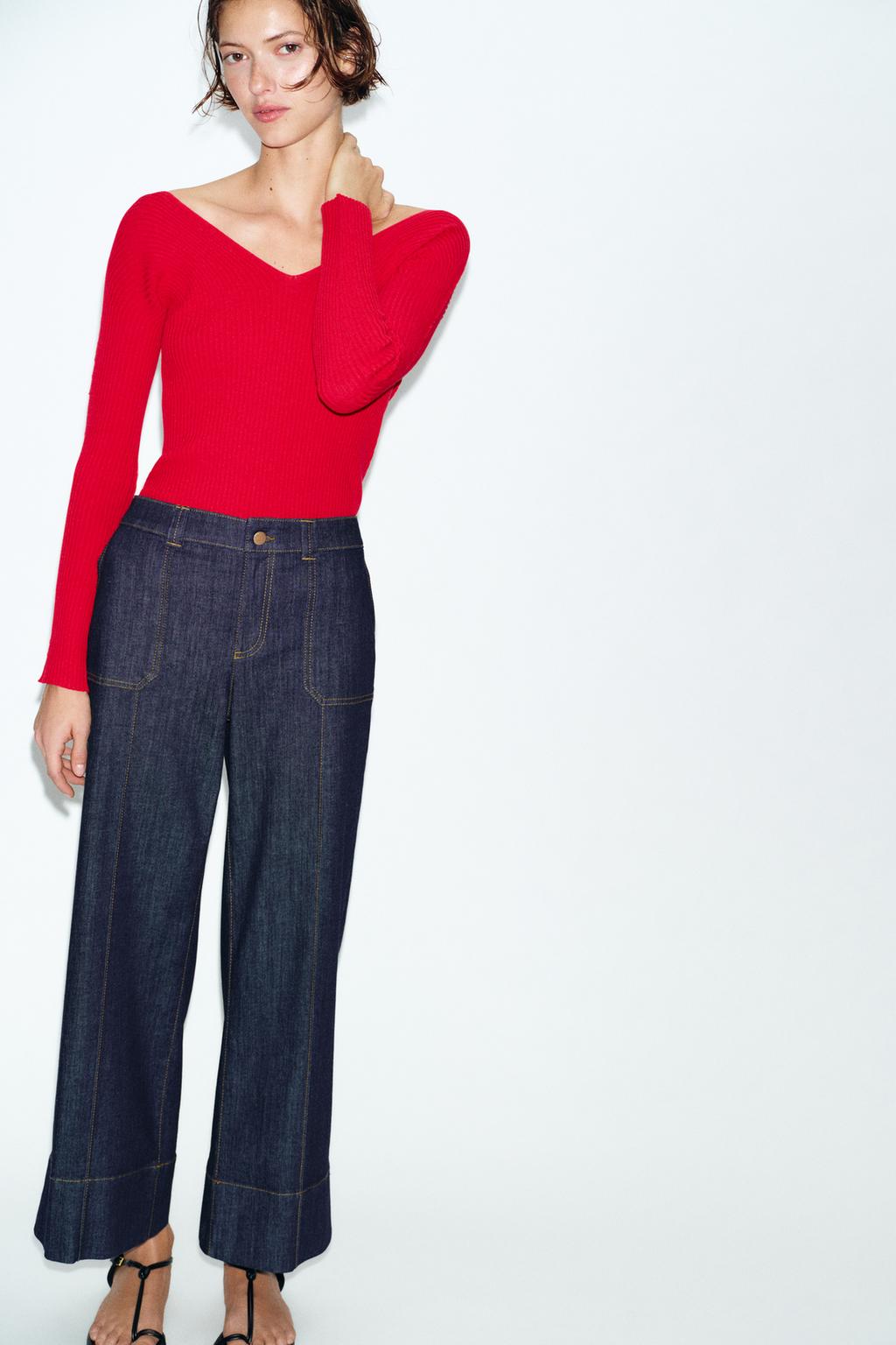 ДЖИНСЫ-КЮЛОТЫ Z1975 СО СРЕДНЕЙ ПОСАДКОЙ