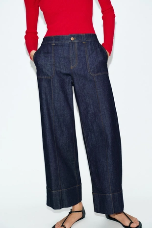 Джинсы-кюлоты Z1975 со средней посадкой- Заказать в России