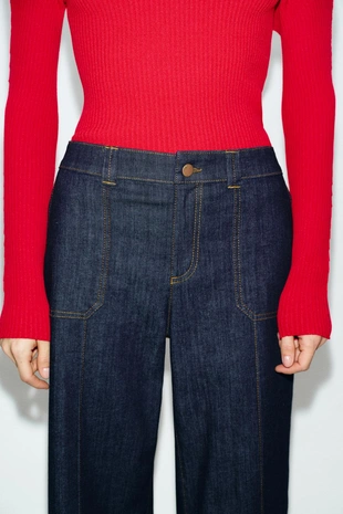 Джинсы-кюлоты Z1975 со средней посадкой- Заказать в России