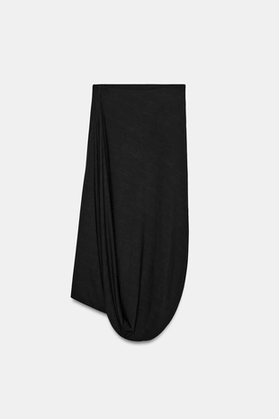 Драпированная юбка миди- Заказать в России