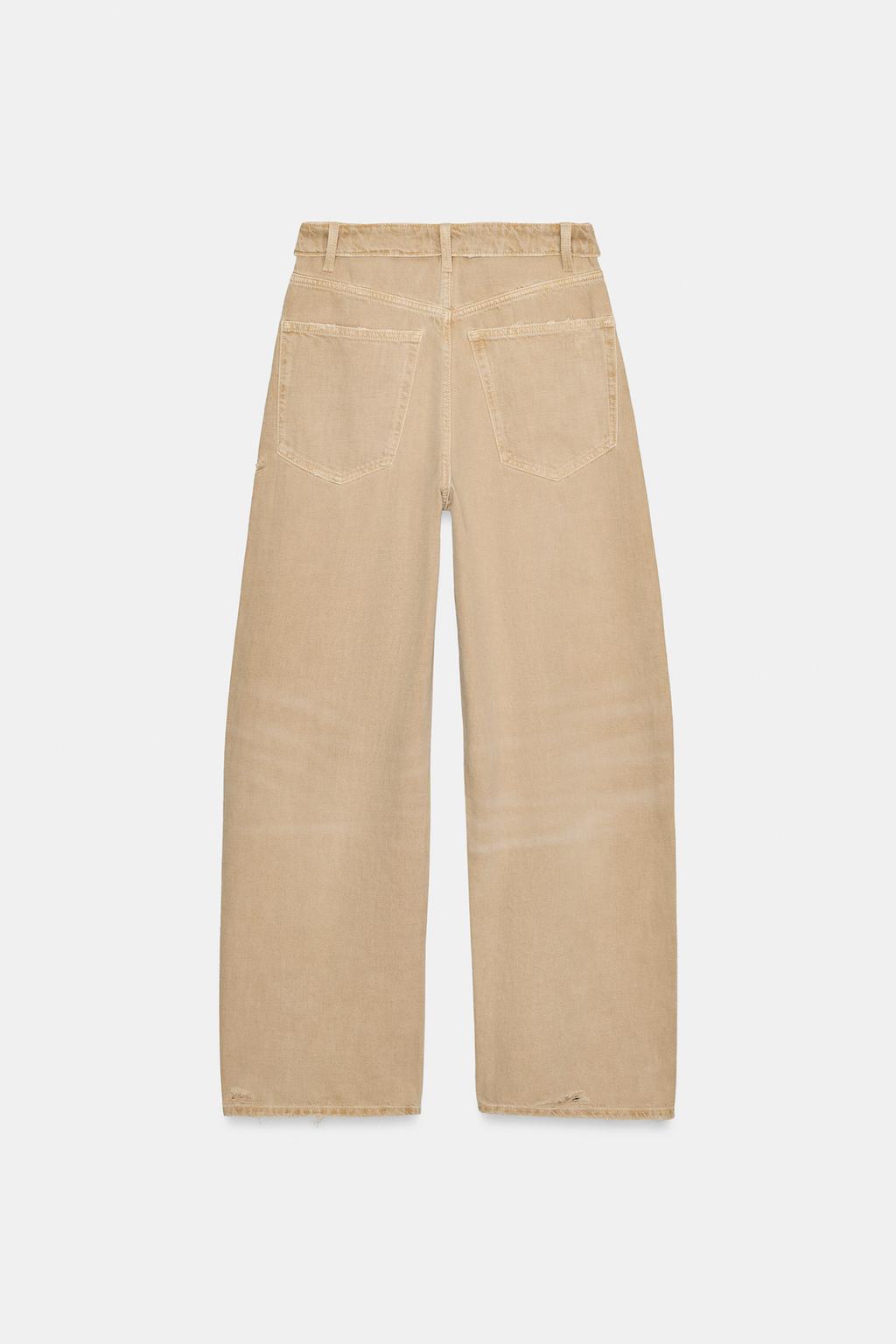 ДЖИНСЫ TRF СО СРЕДНЕЙ ПОСАДКОЙ И ОТЛОЖНЫМ ПОЯСОМ