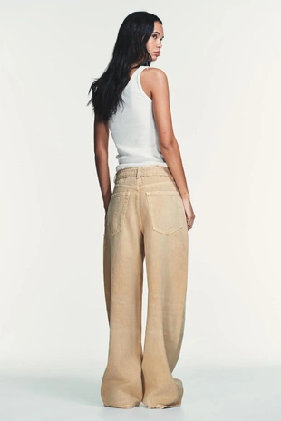 Джинсы TRF со средней посадкой и отложным поясом- Заказать в России