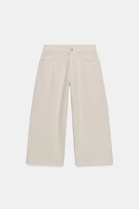 ДЖИНСЫ коллекция Zara «ZW» CULOTTE СО СРЕДНЕЙ ПОСАДКОЙ
