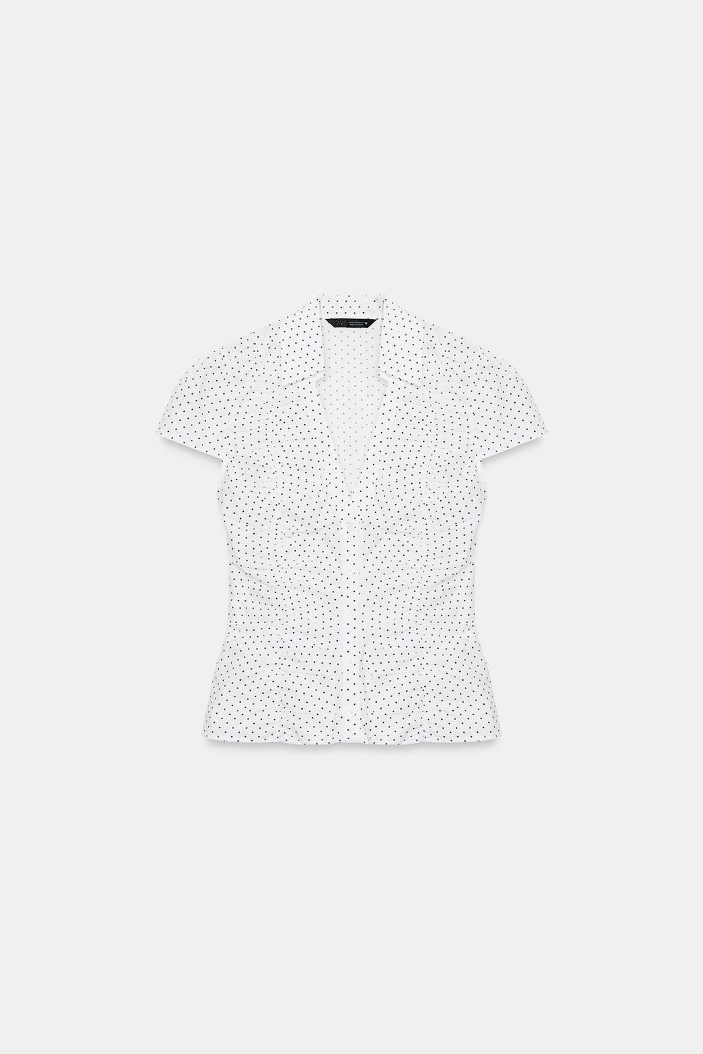 ТОП ИЗ ПОПЛИНА С ВОЛАНОМ