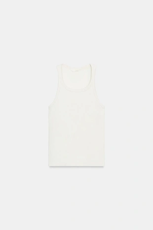 Топ на бретелях в рубчик- Заказать в России