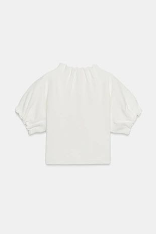 Трикотажный топ с рюшами- Заказать в России