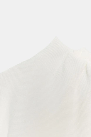 Трикотажный топ с рюшами- Заказать в России