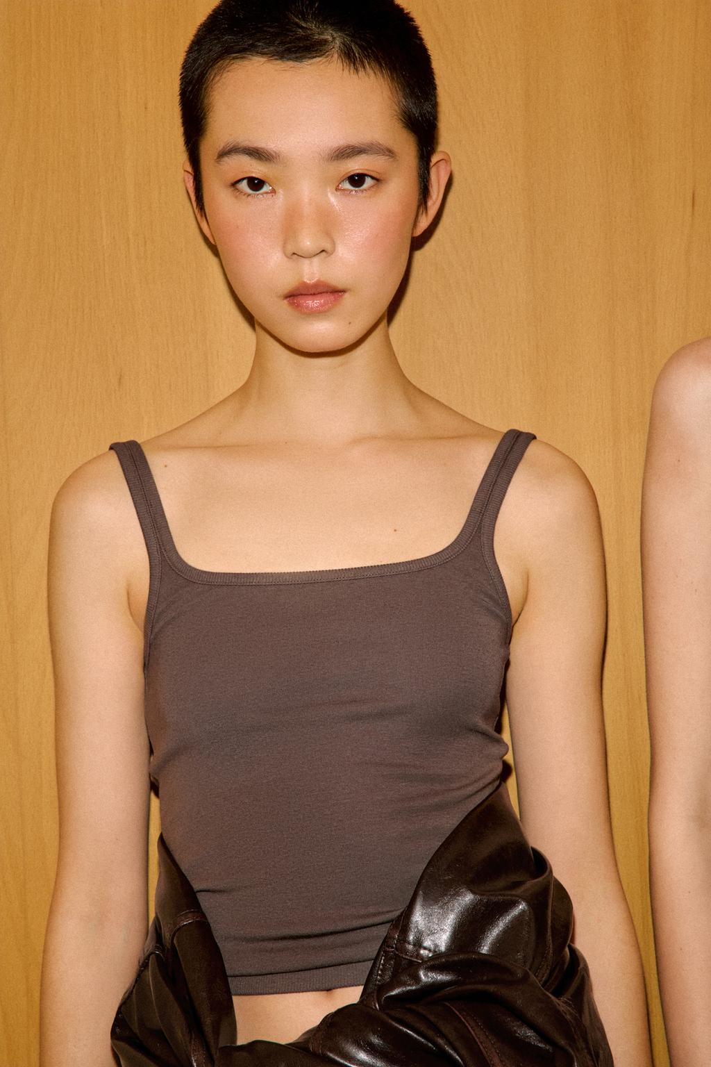 ТОП НА БРЕТЕЛЯХ ИЗ ХЛОПКА И МОДАЛА