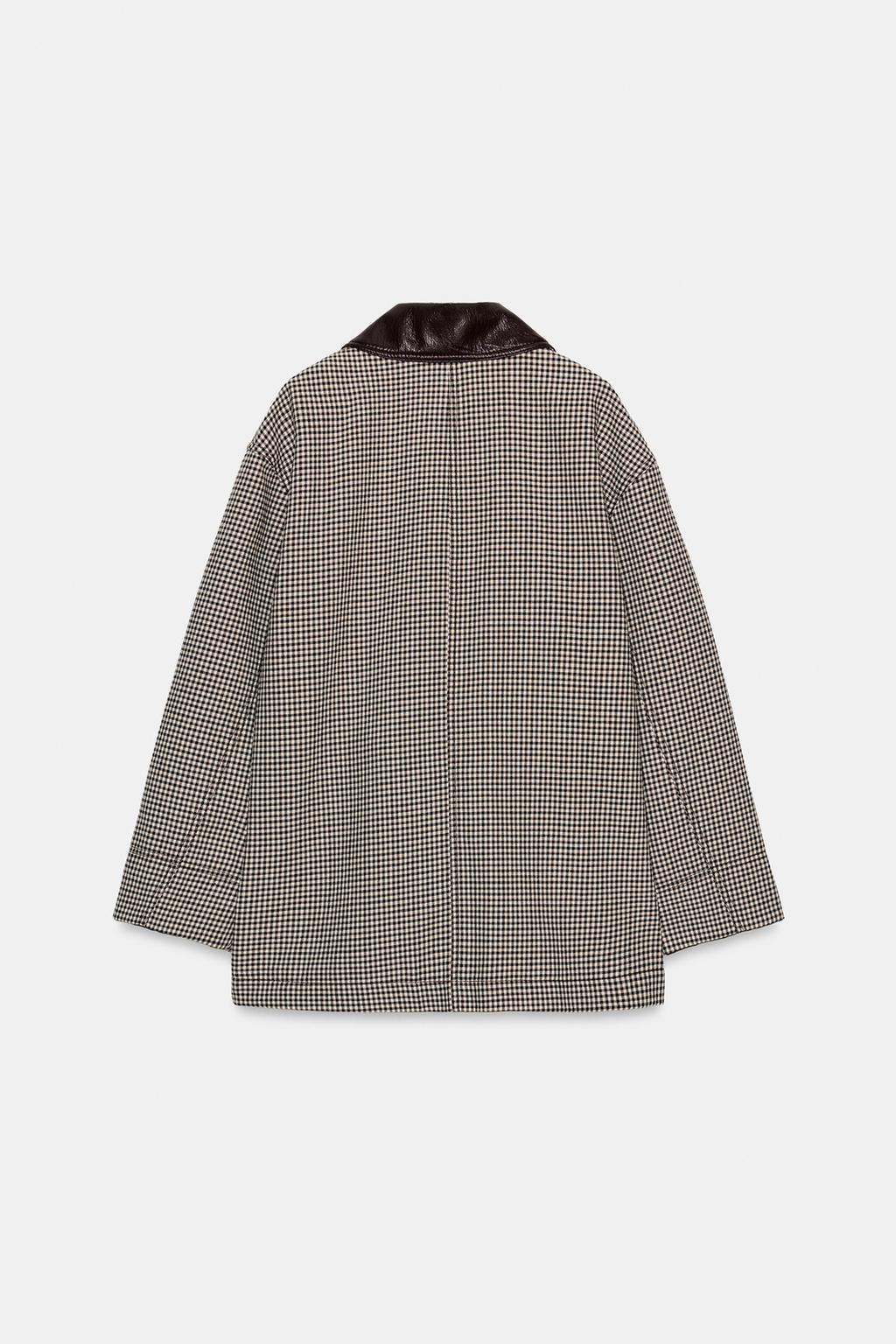 КУРТКА «ГУСИНАЯ ЛАПКА» С ОТДЕЛКОЙ ПОД КОЖУ