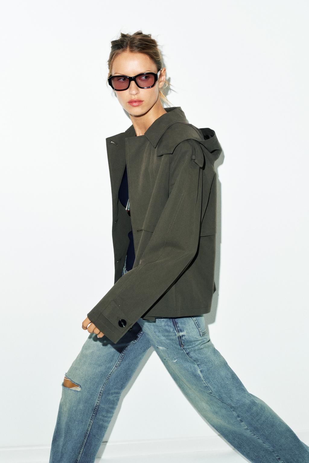 КОРОТКИЙ ТРЕНЧ С КАПЮШОНОМ