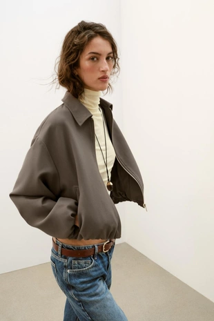 Куртка-баллон на молнии- Заказать в России