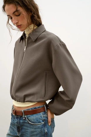 Куртка-баллон на молнии- Заказать в России