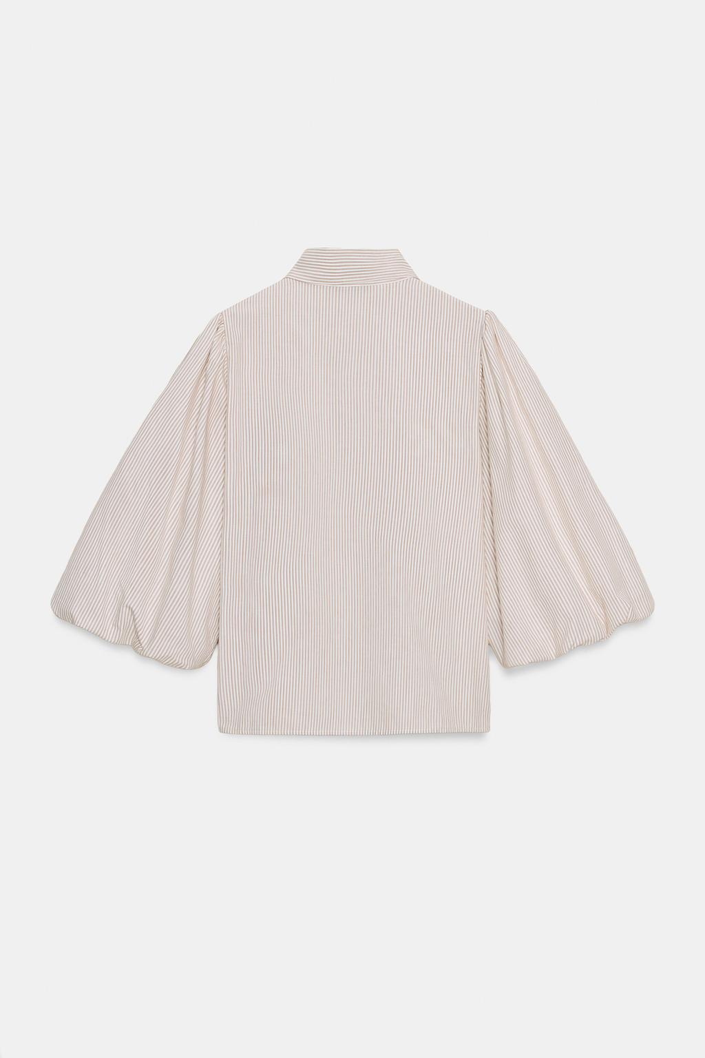 БЛУЗА В ПОЛОСКУ С ЗАВЯЗКАМИ