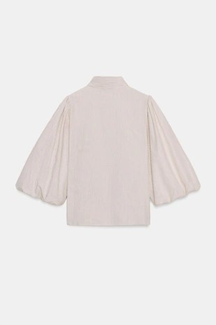 Блуза в полоску с завязками- Заказать в России