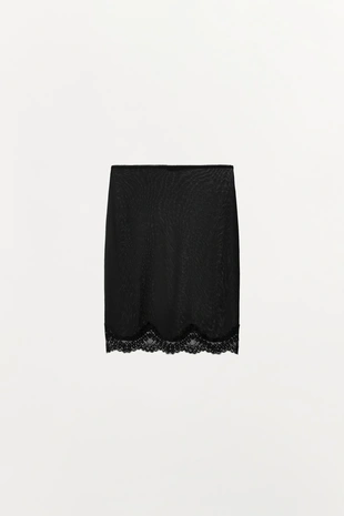 Юбка с кружевом- Заказать в России