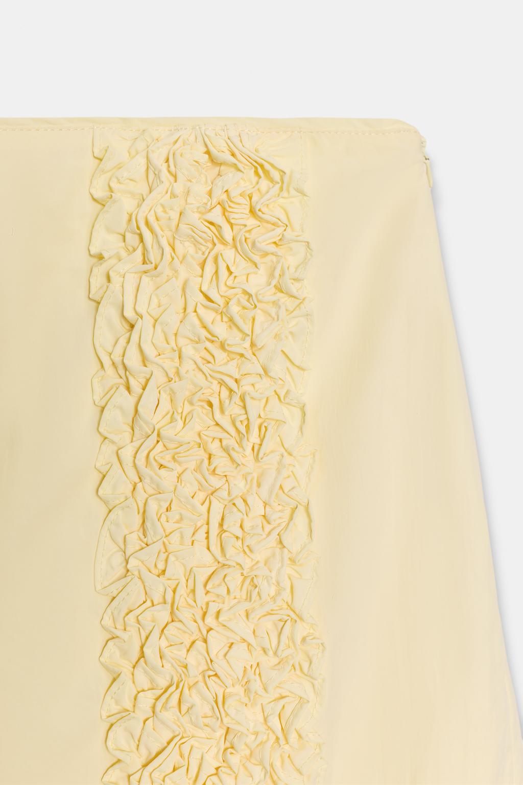 ЮБКА С РЕЛЬЕФНЫМИ ВОЛАНАМИ