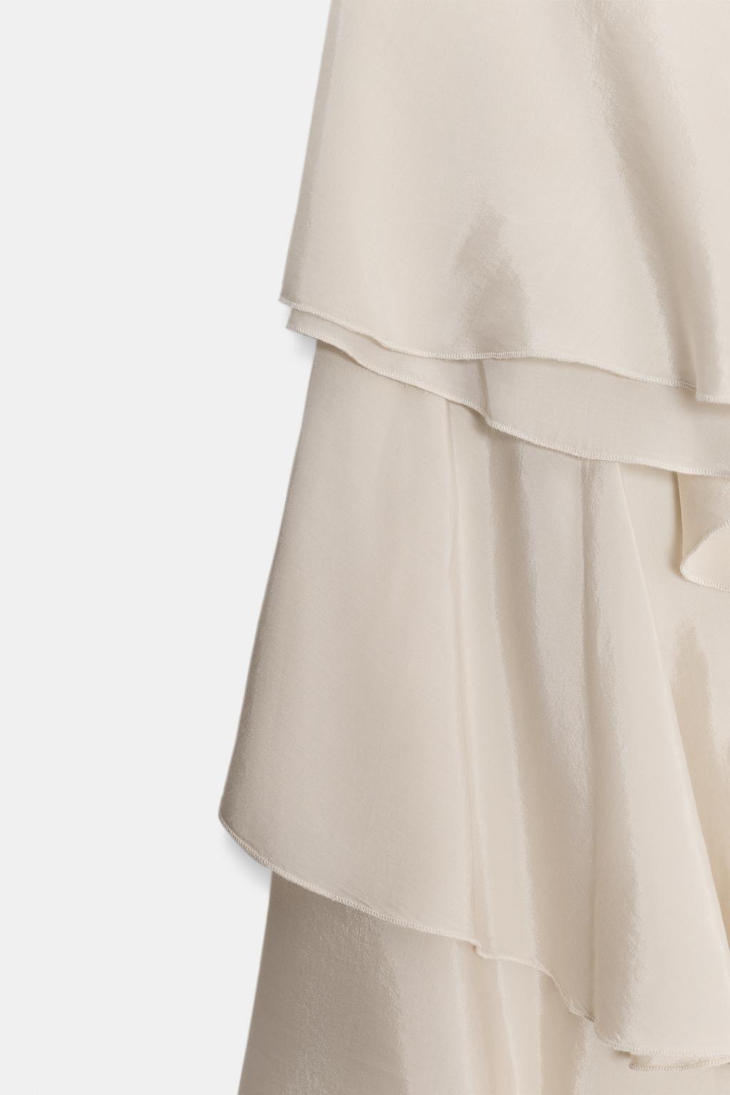 СТРУЯЩАЯСЯ ЮБКА С ВОЛАНАМИ — ZW COLLECTION