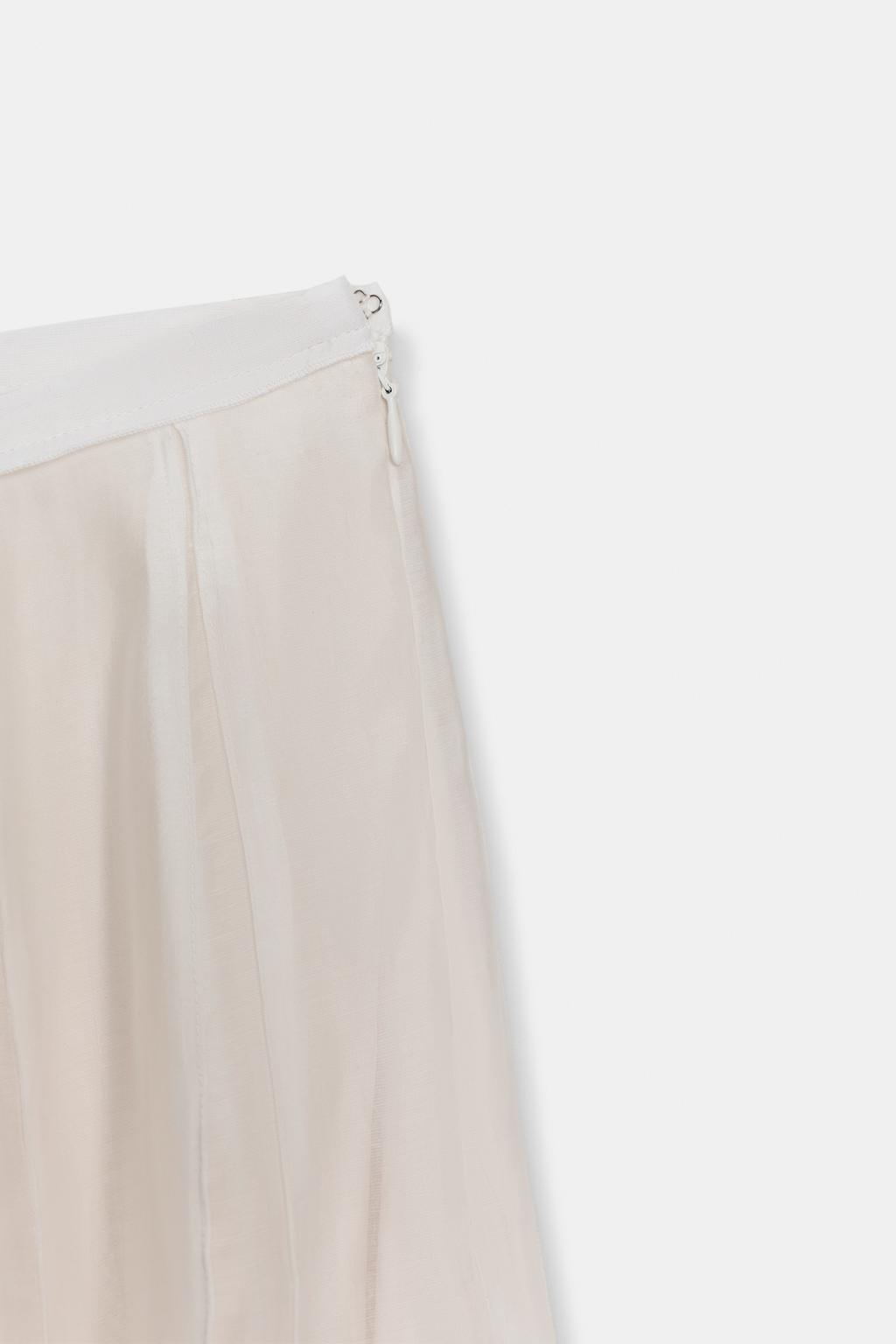 КОМБИНИРОВАННАЯ СТРУЯЩАЯСЯ ЮБКА — ZW COLLECTION